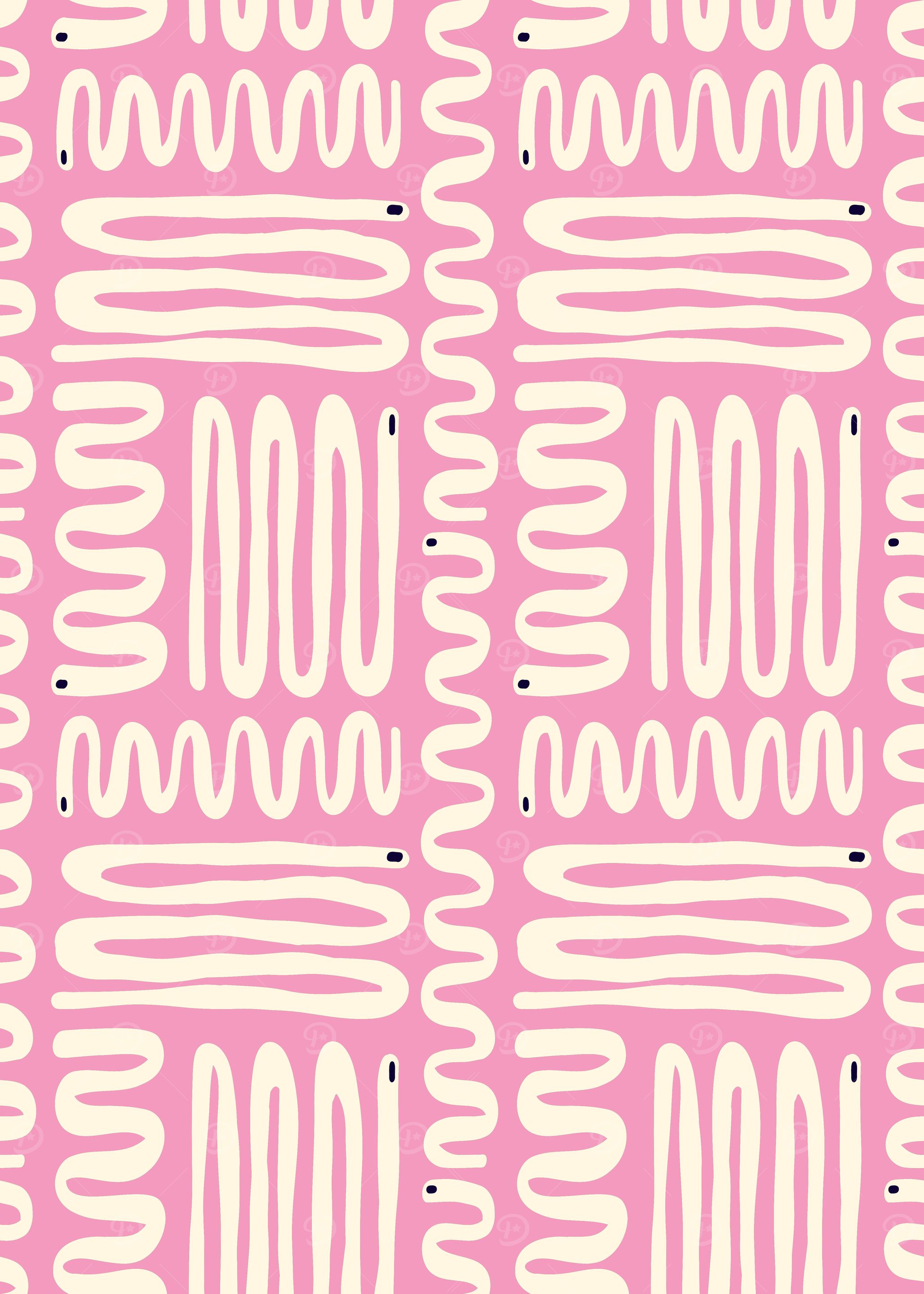 Pink Snake Pattern
