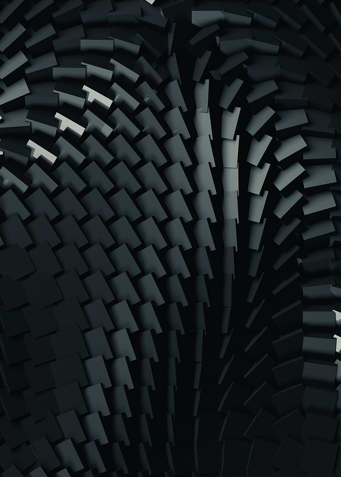 Abstract Dark Geometric Pattern