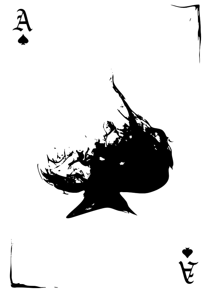 Ace of Spades Black Ink