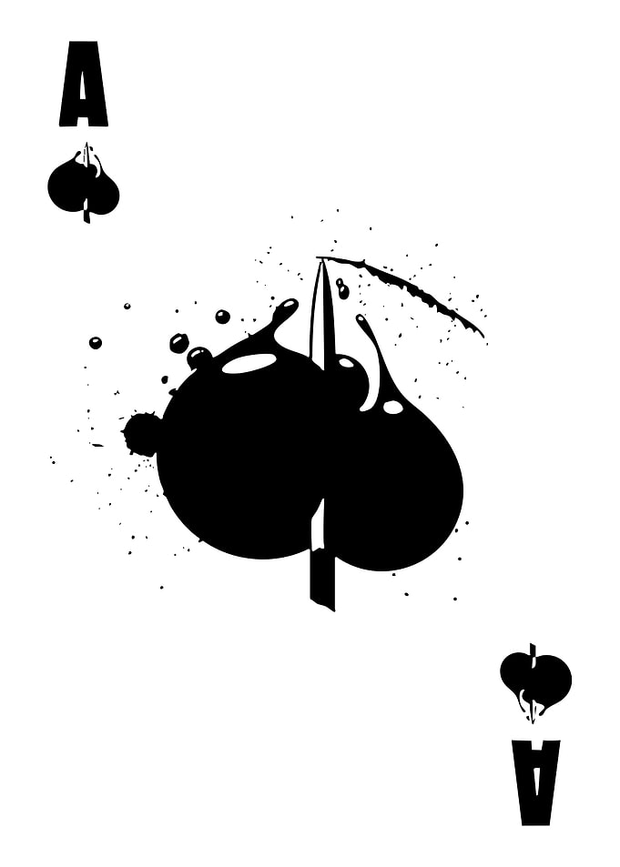 Ace of Spades Black Ink