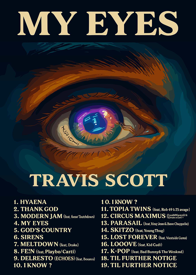 Travis Scott - My Eyes Album Art