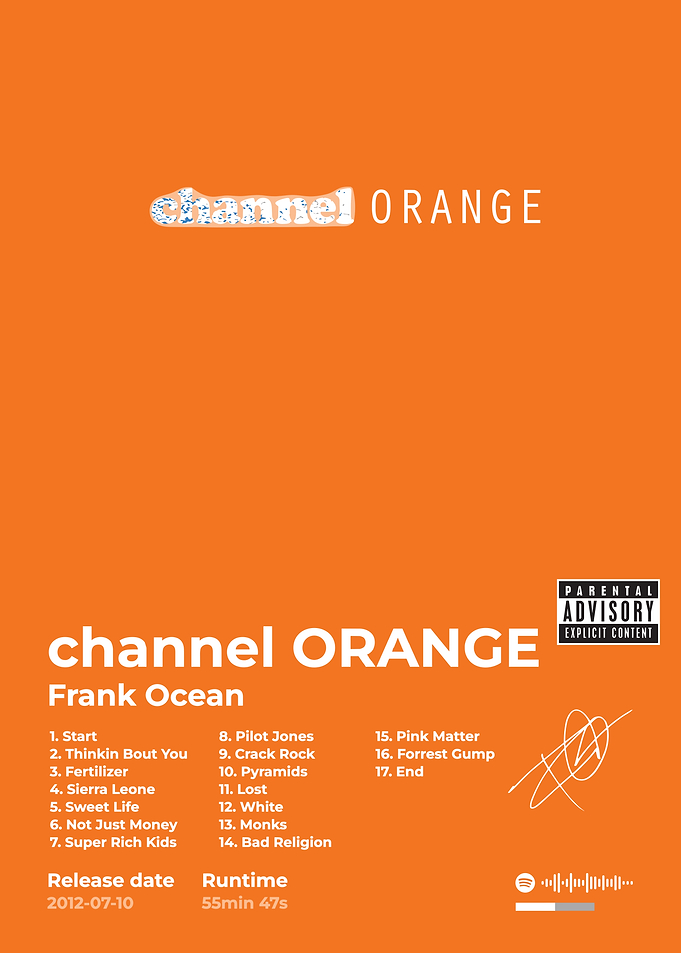 Frank Ocean - Channel Orange Album