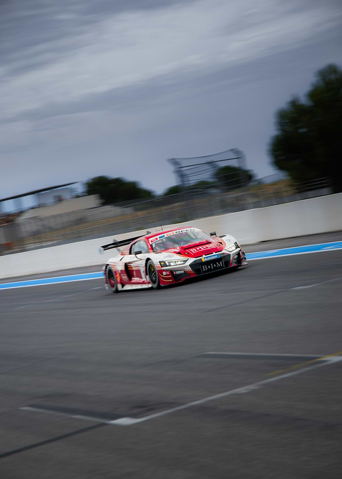 Audi R8 LMS Race Car on Track
