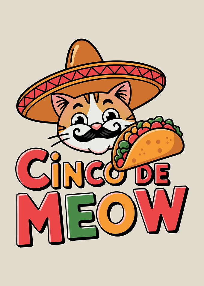 Cinco de Meow Cat with Taco