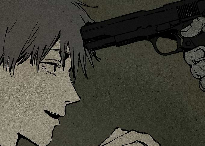 Chainsaw Man EP10 Ending: Denji black and white