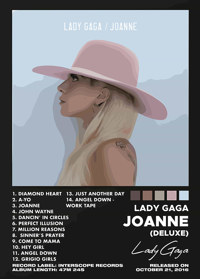 Lady Gaga Joanne Album Cover Art
