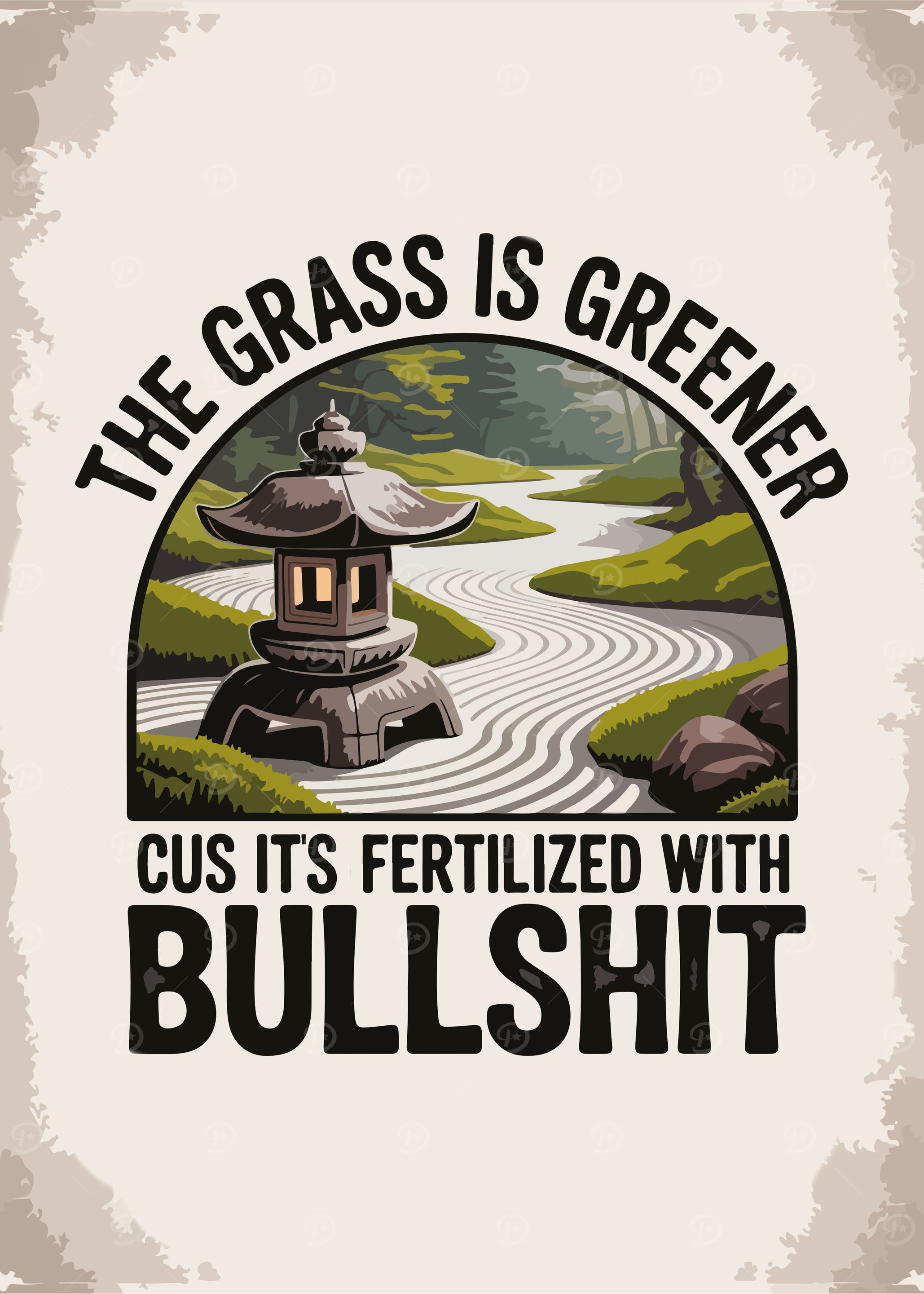 The Grass is Greener Funny Quote