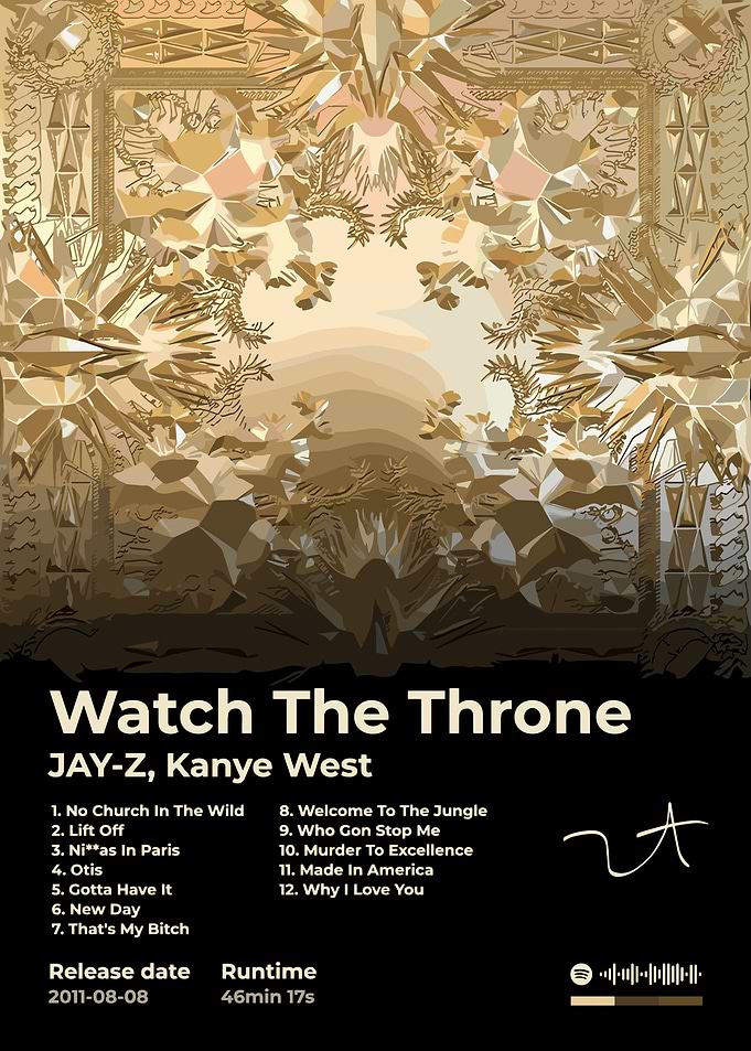 jay-z kanye west Watch The Throne Album Cover Art