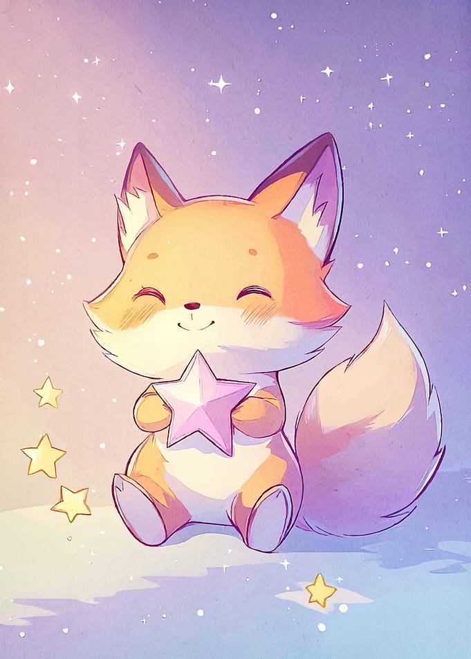 Fox Holding a Star