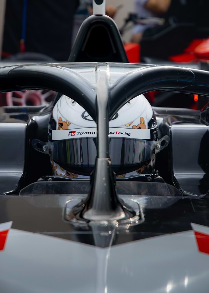 Front View of Racing Car