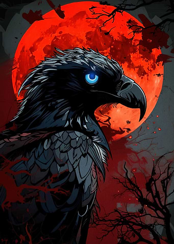 Raven Red Moon