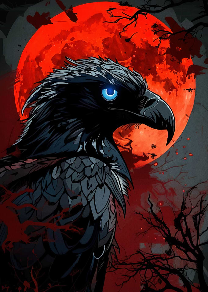 Raven Red Moon