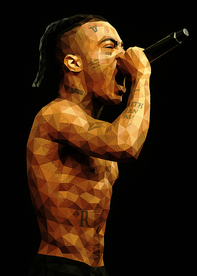 XXXTentacion Polygon Art