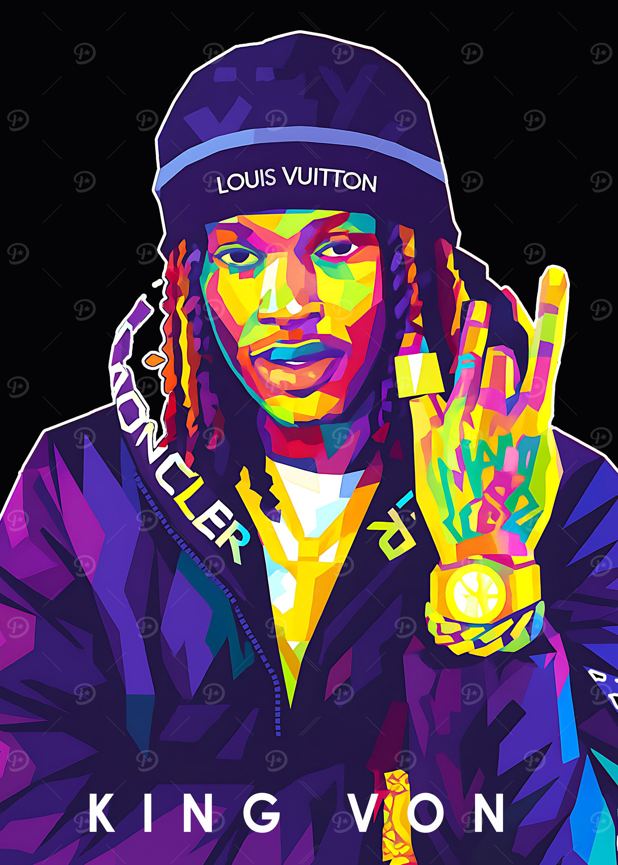 King Von Pop Art Portrait