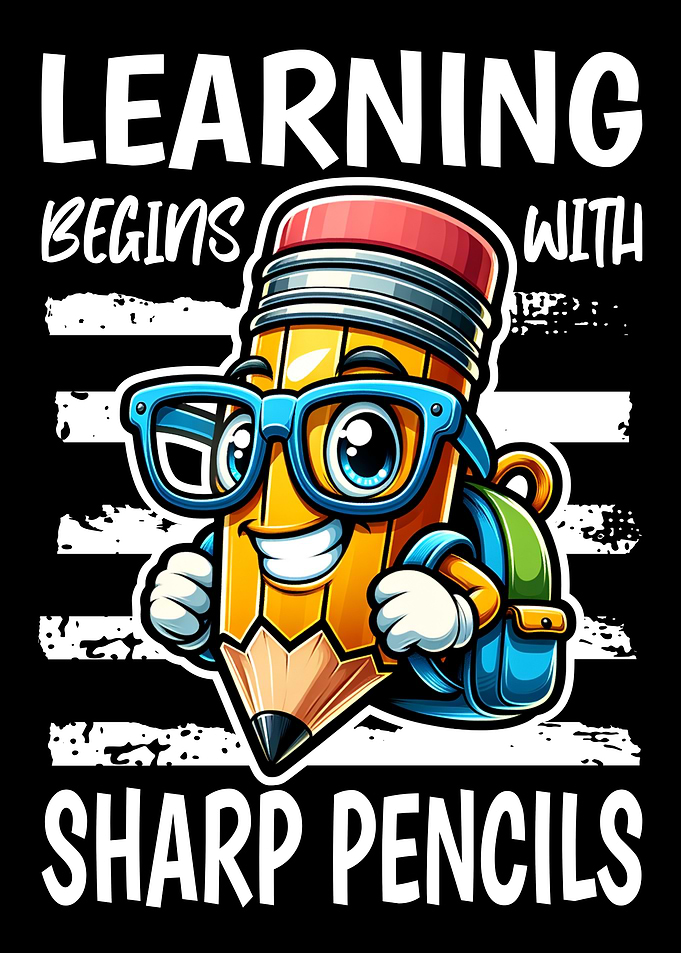 Back to School Pencil Learning Begins
