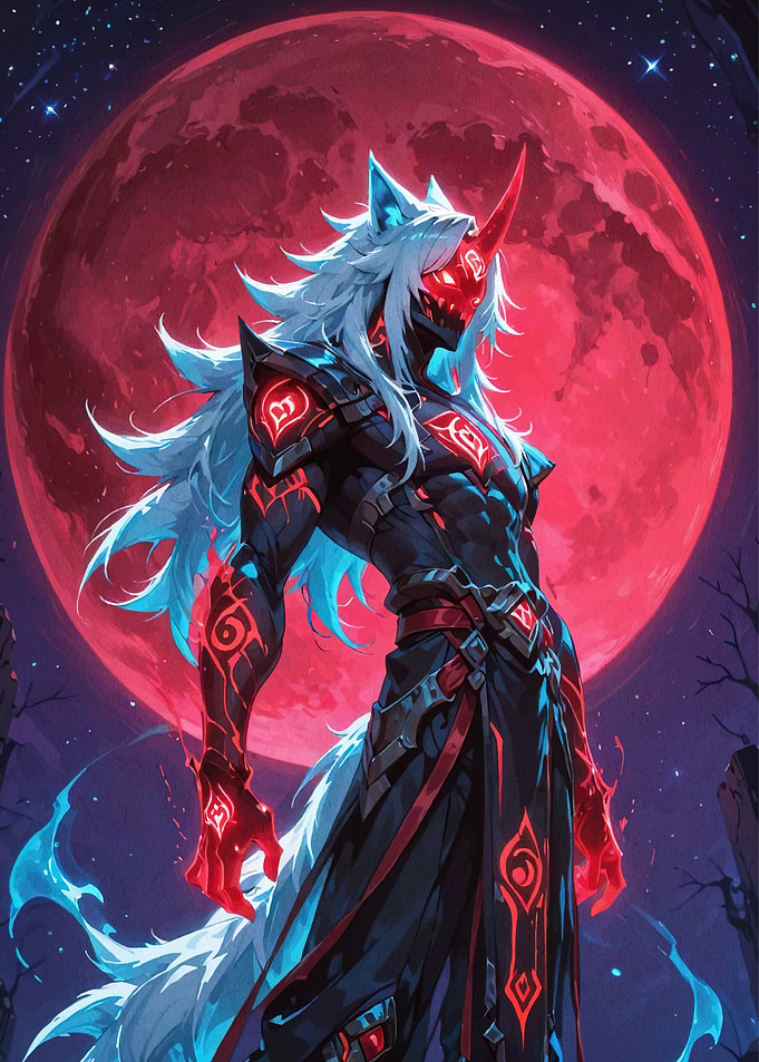 Wolf Warrior Red Moon