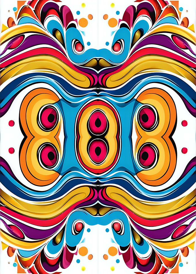 Colorful Abstract Symmetrical Pattern