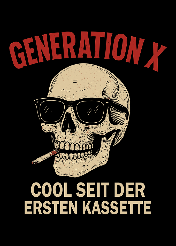Generation X Skull with Cigarette