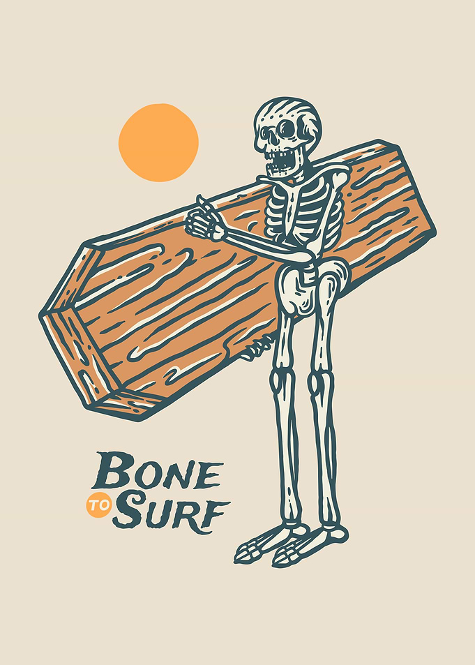 Bone to Surf Skeleton Surfer