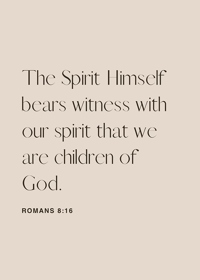 Romans 8:16 Scripture Art