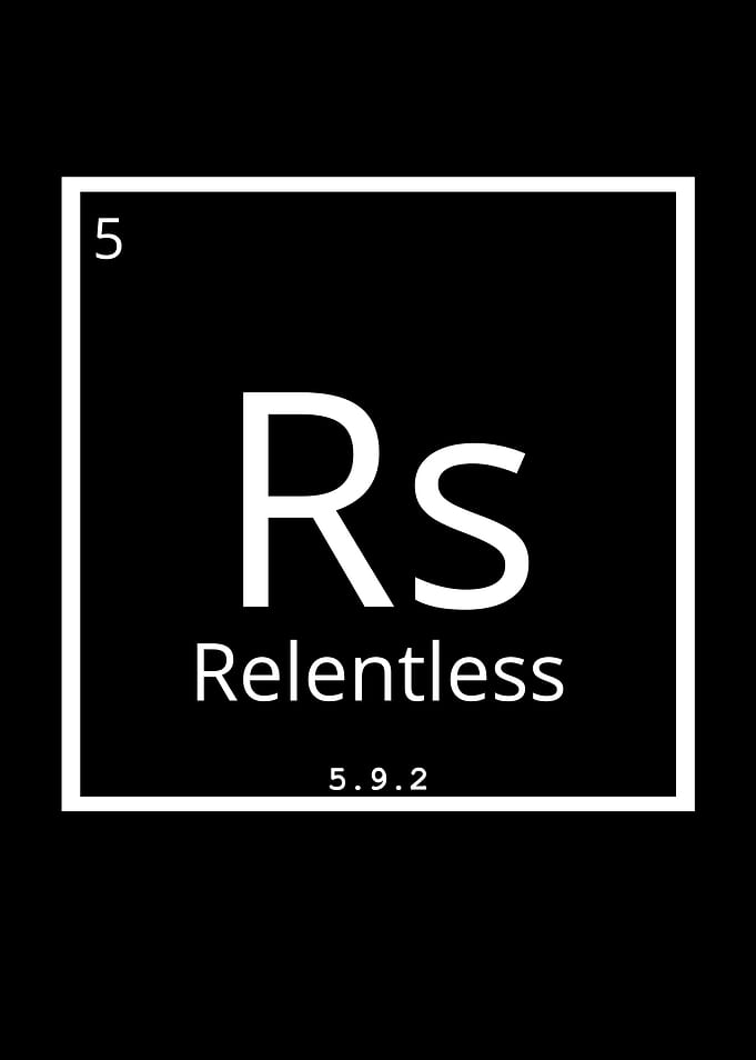 Relentless Periodic Table Style Design