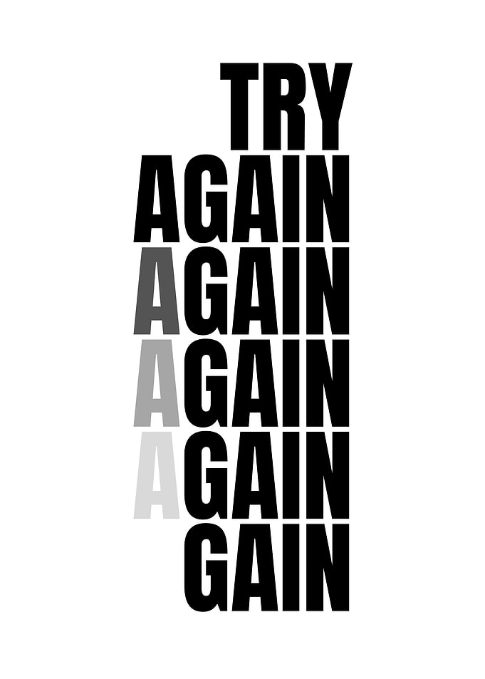 Try Again Gain Motivational