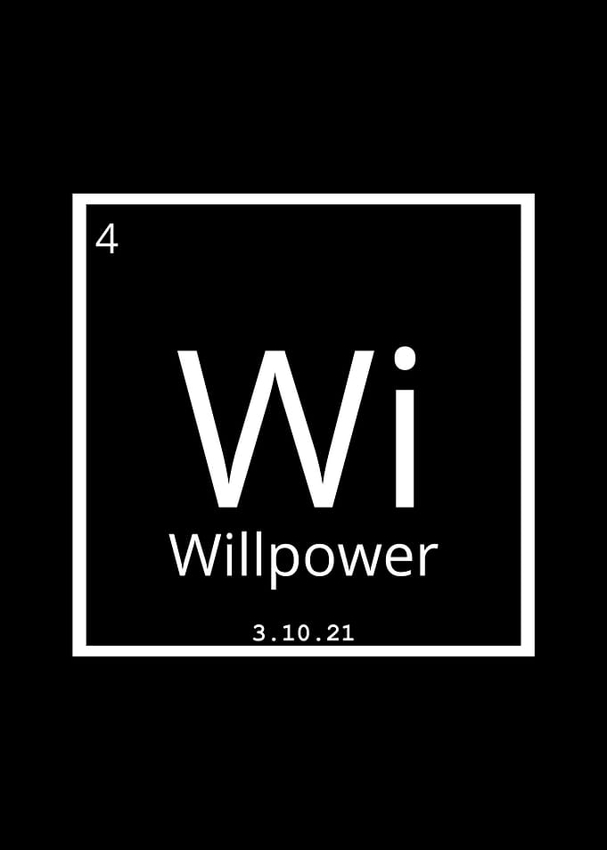 Willpower Periodic Table Element Design