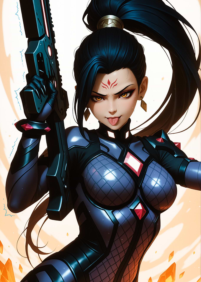 Anime Girl with Gun