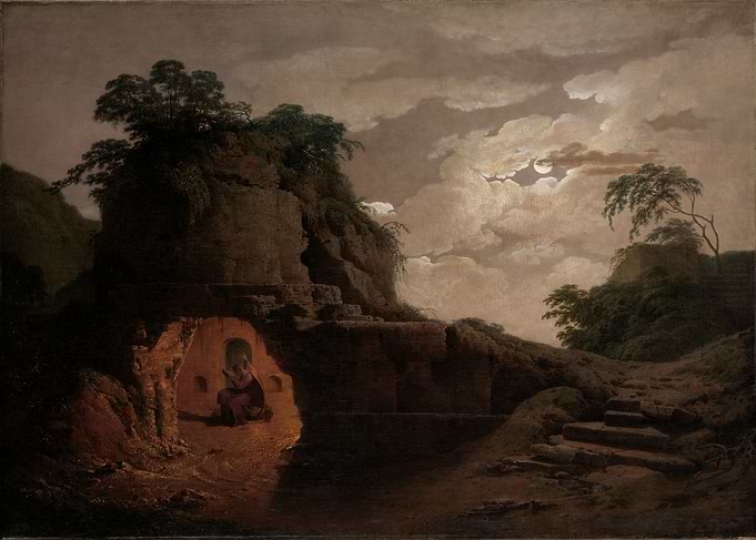 Virgils Tomb by Moonlight