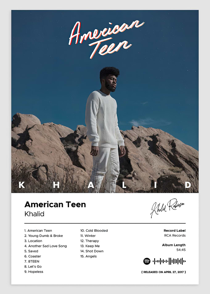 Khalid - American Teen Album Cover