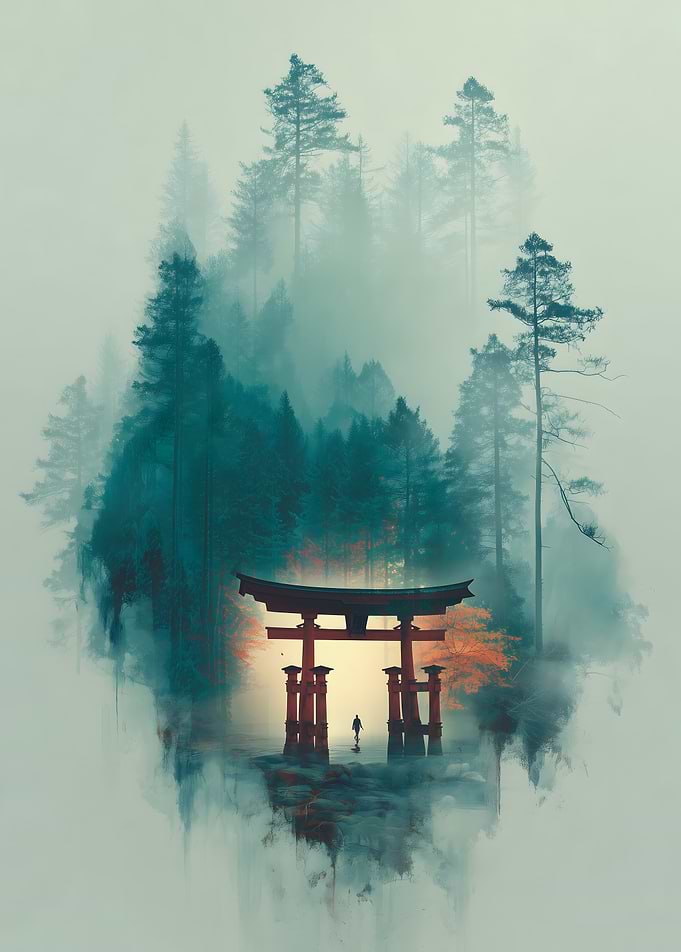Majestic Forest Torii Gate