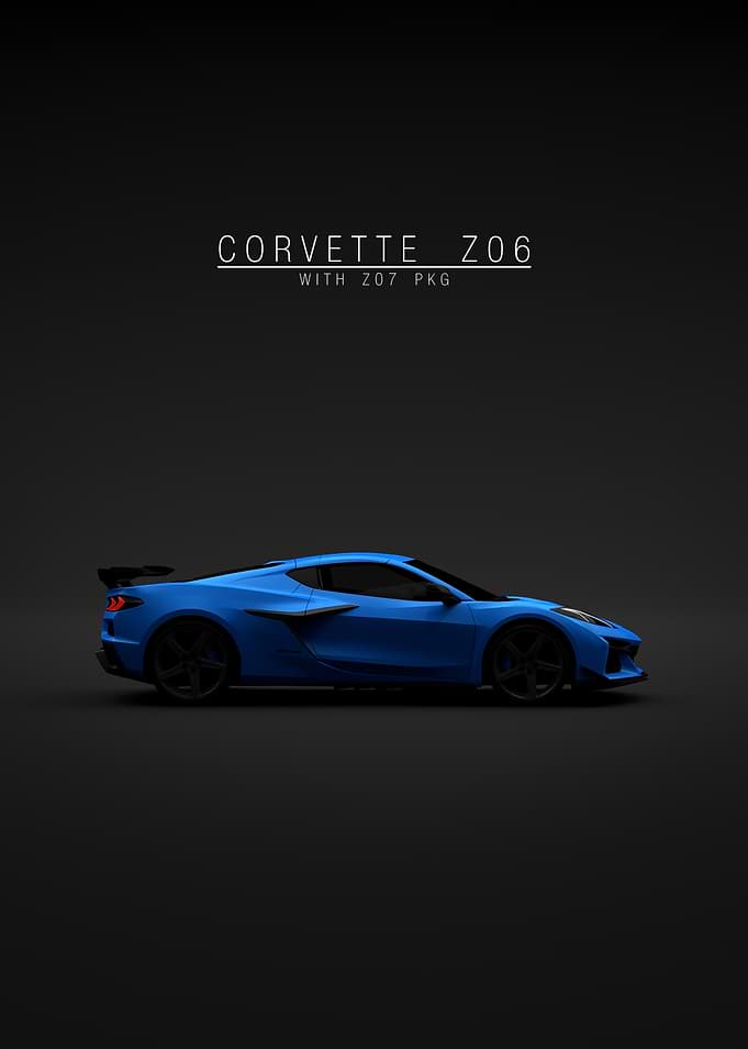 Chevrolet Corvette C8 Z06 Z07 2023 - Blue