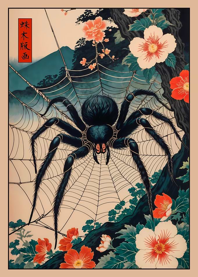 Spider Japanese Ukiyo-e