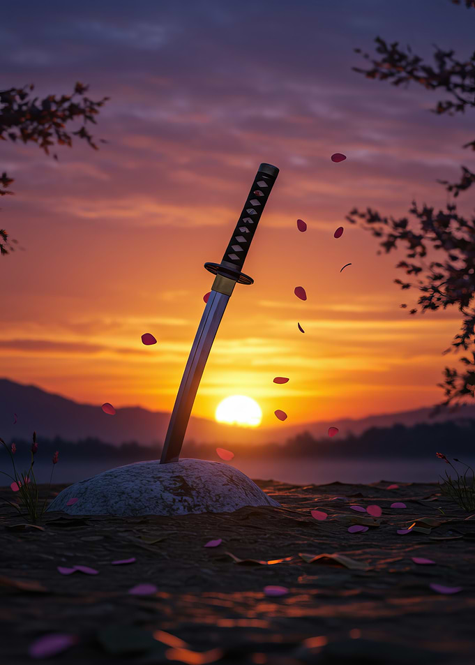 Samurai Sword Sunset