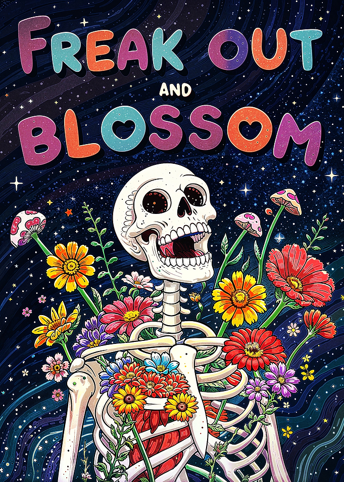 Freak Out and Blossom - Skeleton Flower Explosion