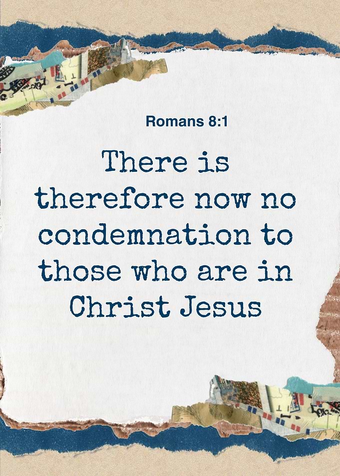 Romans 8:1 Scripture Art