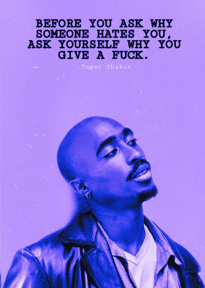 Tupac Shakur Quote Portrait