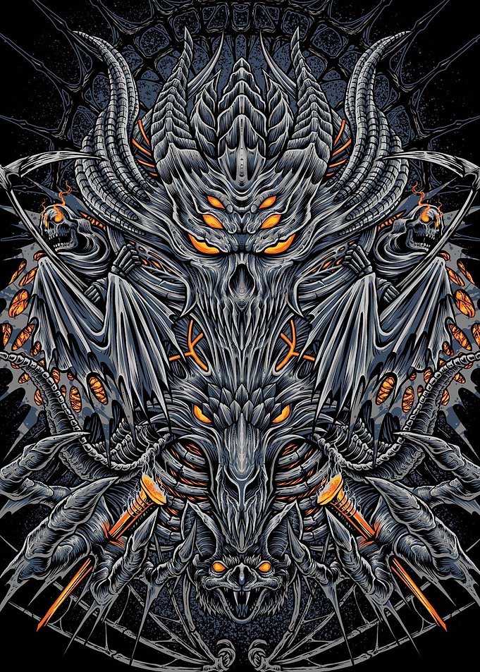 Dark Fantasy Monster Illustration