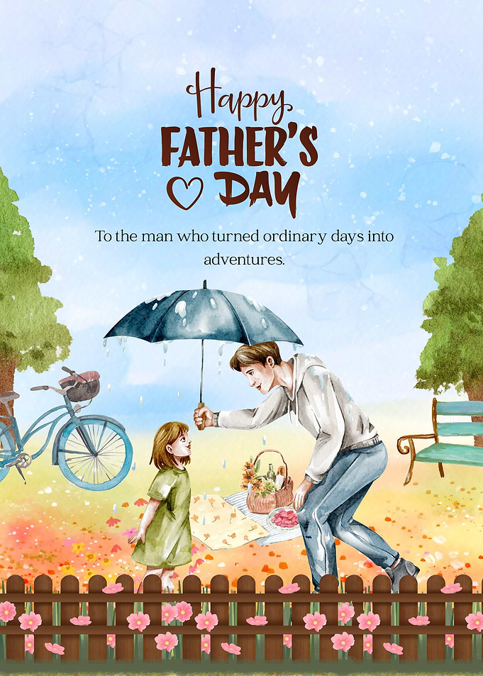Happy Father's Day Illustration