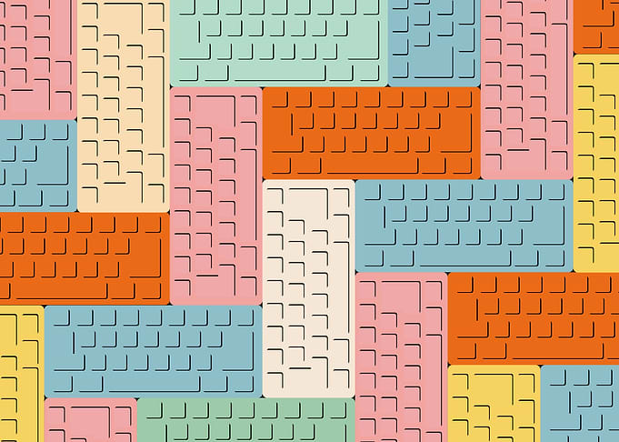 Colorful Keyboard Pattern