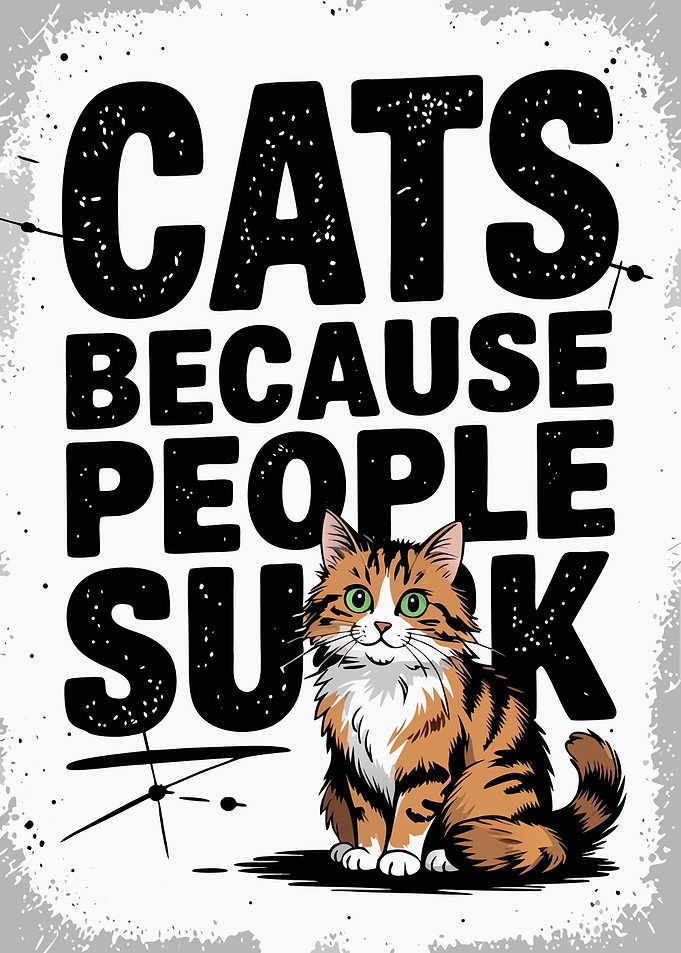 Cats Because People Suck Art