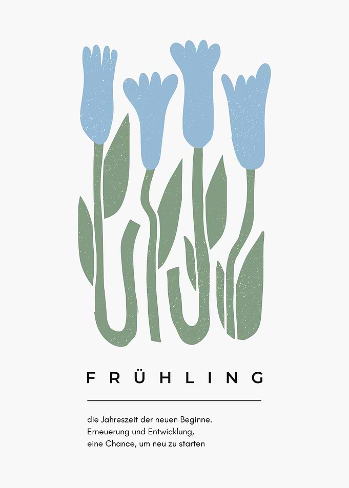 Frühling Floral Art Print