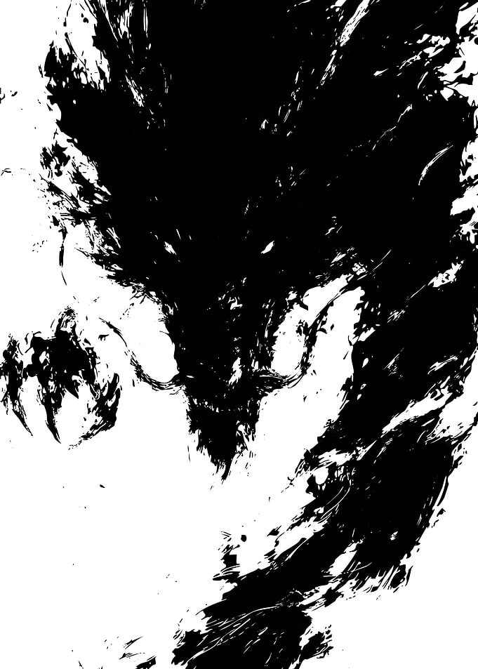 Dragon on White Background