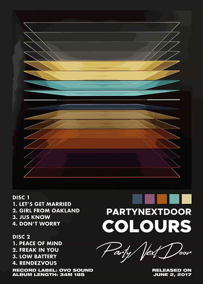 PARTYNEXTDOOR Colours Album Cover Art