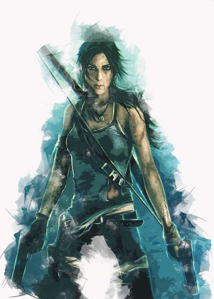 Lara Croft Digital Painting