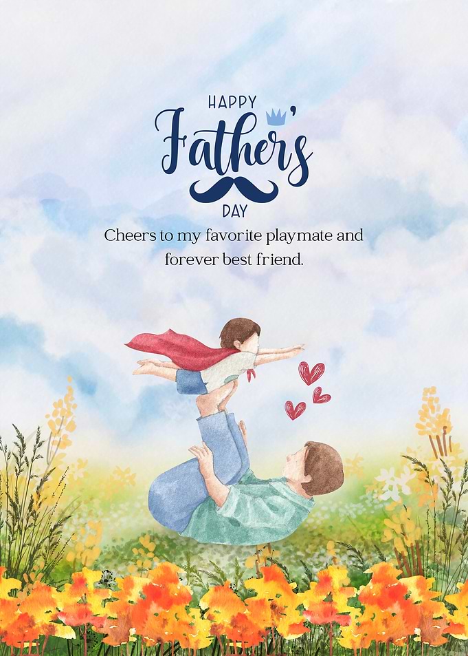 Happy Father's Day Illustration