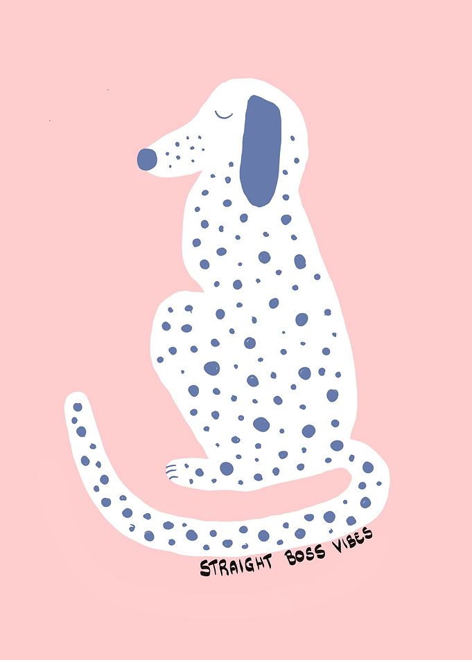 Dalmatian Dog with Straight Boss Vibes
