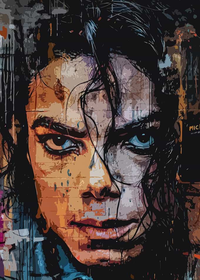 Michael Jackson Portrait Digital Art