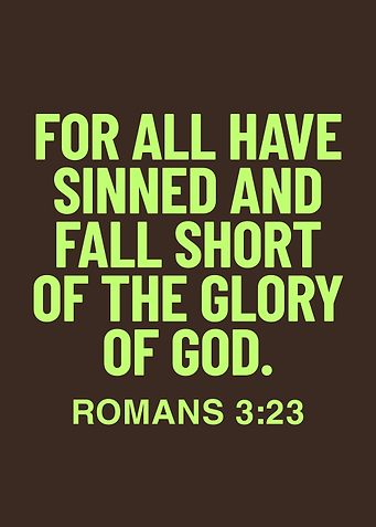 Romans 3:23 Scripture Text Art