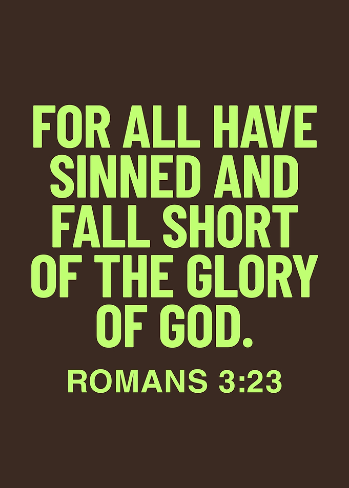Romans 3:23 Scripture Text Art